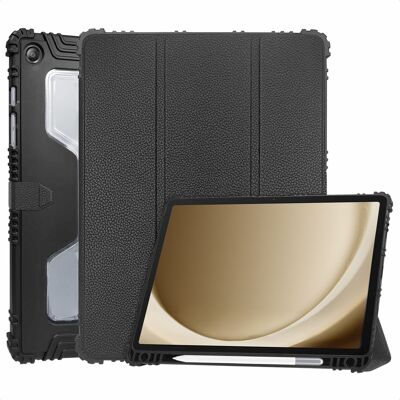 Accezz Rugged Trifold Bookcase voor de Samsung Galaxy Tab A9 Plus - Zwart Accezz Rugged Trifold Bookcase voor de Samsung Galaxy Tab A9 Plus - Zwart
