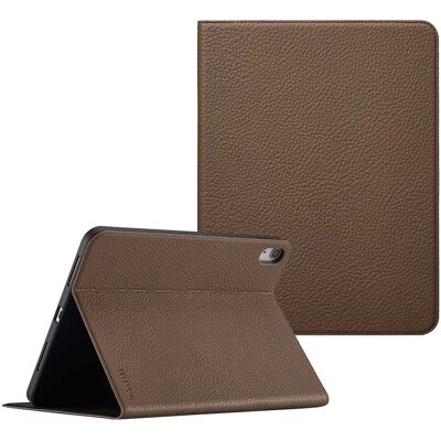 Selencia Riva Bookcase voor de Apple iPad 11 (2025) 11 inch A16 / iPad 10 (2022) 10.9 inch - Mocha Brown Selencia Riva Bookcase voor de Apple iPad 11 (2025) 11 inch A16 / iPad 10 (2022) 10.9 inch - Mocha Brown