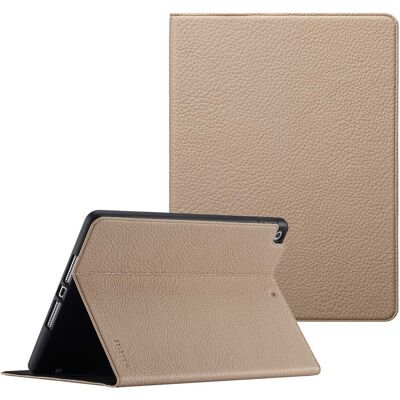 Selencia Riva Bookcase voor de Apple iPad 9 (2021) 10.2 inch / iPad 8 (2020) 10.2 inch / iPad 7 (2019) 10.2 inch - Beige Selencia Riva Bookcase voor de Apple iPad 9 (2021) 10.2 inch / iPad 8 (2020) 10.2 inch / iPad 7 (2019) 10.2 inch - Beige