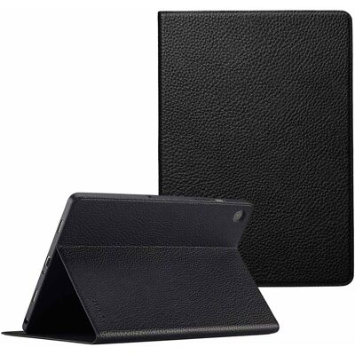 Selencia Riva Bookcase voor de Samsung Galaxy Tab A9 Plus - Zwart Selencia Riva Bookcase voor de Samsung Galaxy Tab A9 Plus - Zwart