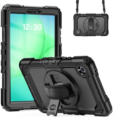 Accezz Rugged Backcover met schouderstrap voor de Samsung Galaxy Tab A11 Plus - Zwart Accezz Rugged Backcover met schouderstrap voor de Samsung Galaxy Tab A11 Plus - Zwart
