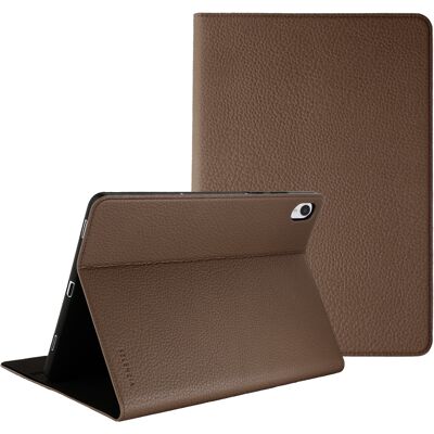 Selencia Riva Bookcase voor de Samsung Galaxy Tab S11 - Mocha Brown Selencia Riva Bookcase voor de Samsung Galaxy Tab S11 - Mocha Brown