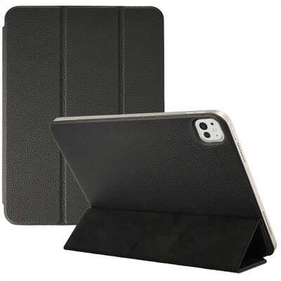 Accezz Leather Trifold Bookcase voor de Apple iPad Pro 13 (2025) M5 / (2024) M4 - Zwart Accezz Leather Trifold Bookcase voor de Apple iPad Pro 13 (2025) M5 / (2024) M4 - Zwart
