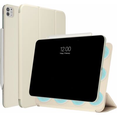 imoshion Magnetic Bookcase voor de Apple iPad Pro 13 (2025) M5 / (2024) M4 - Beige imoshion Magnetic Bookcase voor de Apple iPad Pro 13 (2025) M5 / (2024) M4 - Beige