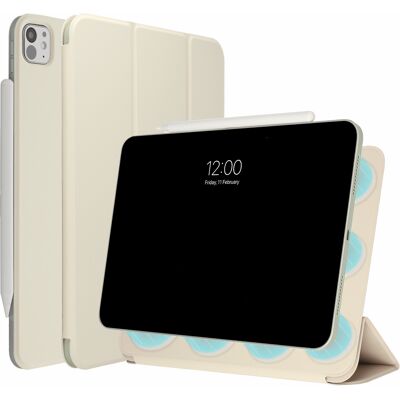 imoshion Magnetic Bookcase voor de Apple iPad Pro 11 (2025) M5 / (2024) M4 - Beige imoshion Magnetic Bookcase voor de Apple iPad Pro 11 (2025) M5 / (2024) M4 - Beige