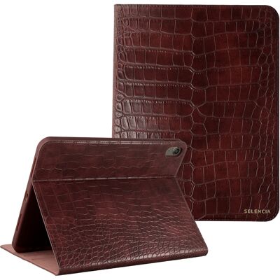 Selencia Croco bookcase voor de Apple iPad Air 11 inch (2026) M4 / (2025) M3 / (2024) M2 / Air 5 (2022) / Air 4 (2020) - Burgundy Selencia Croco bookcase voor de Apple iPad Air 11 inch (2026) M4 / (2025) M3 / (2024) M2 / Air 5 (2022) / Air 4 (2020) - Burgundy