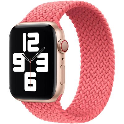 Gevlochten solobandje voor de Apple Watch 38/40/41/42 mm - Maat 2 - Pink Punch Gevlochten solobandje voor de Apple Watch 38/40/41/42 mm - Maat 2 - Pink Punch