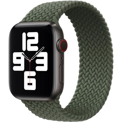Gevlochten solobandje voor de Apple Watch 38/40/41/42 mm - Maat 2 - Inverness Green Gevlochten solobandje voor de Apple Watch 38/40/41/42 mm - Maat 2 - Inverness Green