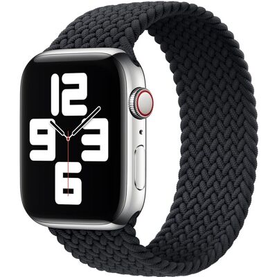 Gevlochten solobandje voor de Apple Watch 44/45/46/49 mm - Maat 10 - Charcoal Gevlochten solobandje voor de Apple Watch 44/45/46/49 mm - Maat 10 - Charcoal