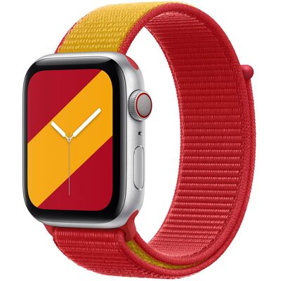 Sport Loop band voor de Apple Watch 44/45/46/49 mm - Spain Sport Loop band voor de Apple Watch 44/45/46/49 mm - Spain