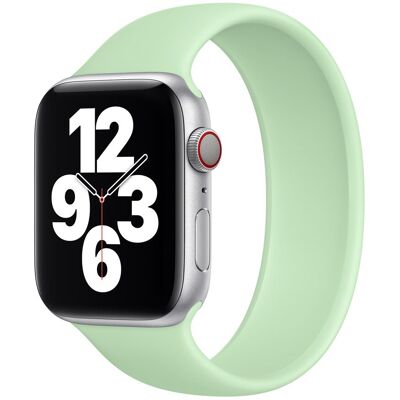 Siliconen solobandje voor de Apple Watch 38/40/41/42 mm - Maat 8 - Pistachio Siliconen solobandje voor de Apple Watch 38/40/41/42 mm - Maat 8 - Pistachio