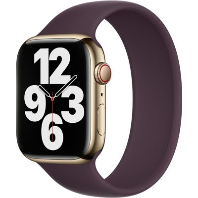 Siliconen solobandje voor de Apple Watch 38/40/41/42 mm - Maat 4 - Dark Cherry Siliconen solobandje voor de Apple Watch 38/40/41/42 mm - Maat 4 - Dark Cherry