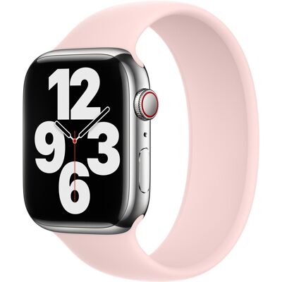 Siliconen solobandje voor de Apple Watch 44/45/46/49 mm - Maat 7 - Chalk Pink Siliconen solobandje voor de Apple Watch 44/45/46/49 mm - Maat 7 - Chalk Pink