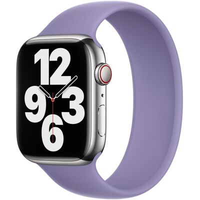 Siliconen solobandje voor de Apple Watch 44/45/46/49 mm - Maat 9 - English Lavender Siliconen solobandje voor de Apple Watch 44/45/46/49 mm - Maat 9 - English Lavender
