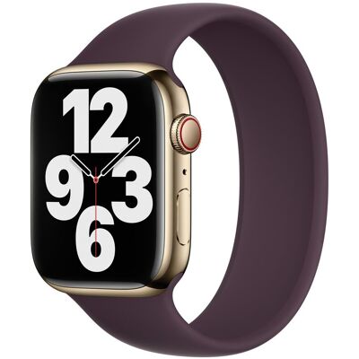 Siliconen solobandje voor de Apple Watch 44/45/46/49 mm - Maat 6 - Dark Cherry Siliconen solobandje voor de Apple Watch 44/45/46/49 mm - Maat 6 - Dark Cherry