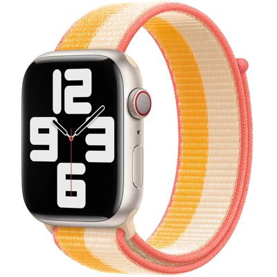 Sport Loop band voor de Apple Watch 44/45/46/49 mm - Maize/White Sport Loop band voor de Apple Watch 44/45/46/49 mm - Maize/White