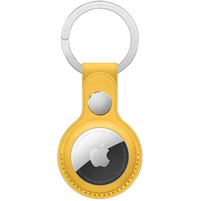 Leather Key Ring voor de Apple AirTag - Meyer Lemon Leather Key Ring voor de Apple AirTag - Meyer Lemon