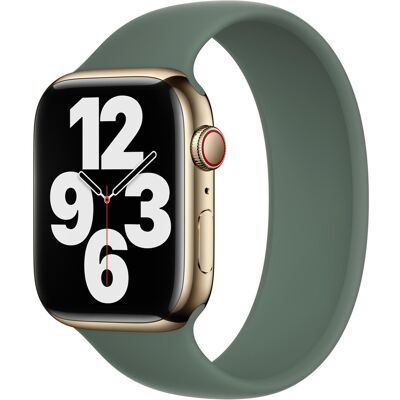 Siliconen solobandje voor de Apple Watch 44/45/46/49 mm - Maat 12 - Eucalyptus Siliconen solobandje voor de Apple Watch 44/45/46/49 mm - Maat 12 - Eucalyptus