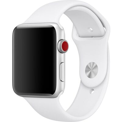 Sport Band voor de Apple Watch 38/40/41/42 mm - Maat M/L - Wit Sport Band voor de Apple Watch 38/40/41/42 mm - Maat M/L - Wit