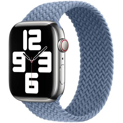 Gevlochten solobandje voor de Apple Watch 38/40/41/42 mm - Maat 1 - Slate Blue Gevlochten solobandje voor de Apple Watch 38/40/41/42 mm - Maat 1 - Slate Blue