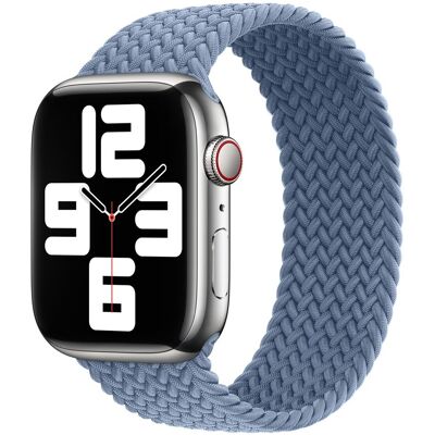 Gevlochten solobandje voor de Apple Watch 38/40/41/42 mm - Maat 3 - Slate Blue Gevlochten solobandje voor de Apple Watch 38/40/41/42 mm - Maat 3 - Slate Blue