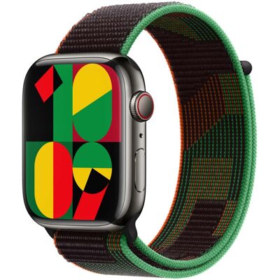 Sport Loop band voor de Apple Watch 44/45/46/49 mm - Black Unity Sport Loop band voor de Apple Watch 44/45/46/49 mm - Black Unity