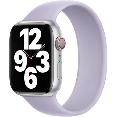 Siliconen solobandje voor de Apple Watch 38/40/41/42 mm - Maat 2 - Purple Fog Siliconen solobandje voor de Apple Watch 38/40/41/42 mm - Maat 2 - Purple Fog