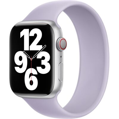 Siliconen solobandje voor de Apple Watch 38/40/41/42 mm - Maat 7 - Purple Fog Siliconen solobandje voor de Apple Watch 38/40/41/42 mm - Maat 7 - Purple Fog