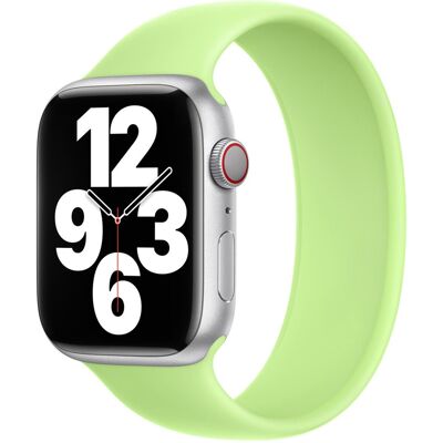 Siliconen solobandje voor de Apple Watch 44/45/46/49 mm - Maat 3 - Sprout Green Siliconen solobandje voor de Apple Watch 44/45/46/49 mm - Maat 3 - Sprout Green