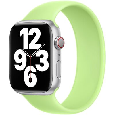 Siliconen solobandje voor de Apple Watch 44/45/46/49 mm - Maat 11 - Sprout Green Siliconen solobandje voor de Apple Watch 44/45/46/49 mm - Maat 11 - Sprout Green