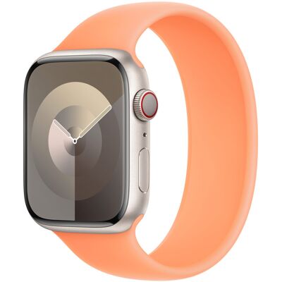 Siliconen solobandje voor de Apple Watch 44/45/46/49 mm - Maat 8 - Orange Sorbet Siliconen solobandje voor de Apple Watch 44/45/46/49 mm - Maat 8 - Orange Sorbet