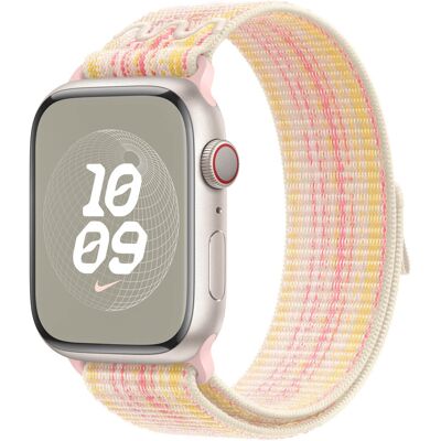 Nike Sport Loop Band voor de Apple Watch 44/45/46/49 mm - Starlight & Pink Nike Sport Loop Band voor de Apple Watch 44/45/46/49 mm - Starlight & Pink