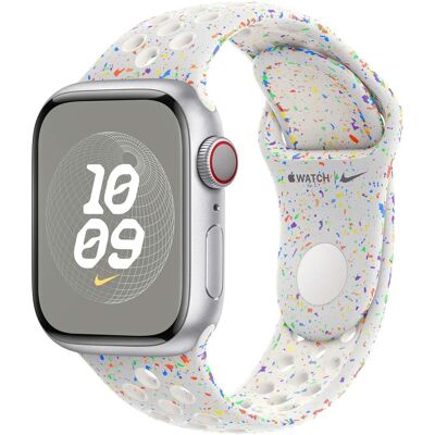 Nike Sport Band voor de Apple Watch 38/40/41/42 mm - Maat M/L - Pure Platinum Nike Sport Band voor de Apple Watch 38/40/41/42 mm - Maat M/L - Pure Platinum
