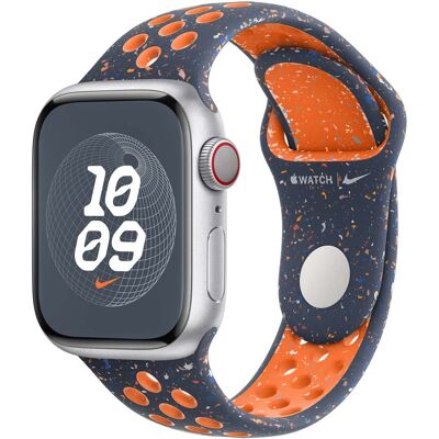 Nike Sport Band voor de Apple Watch 38/40/41/42 mm - Maat S/M - Blue Flame Nike Sport Band voor de Apple Watch 38/40/41/42 mm - Maat S/M - Blue Flame