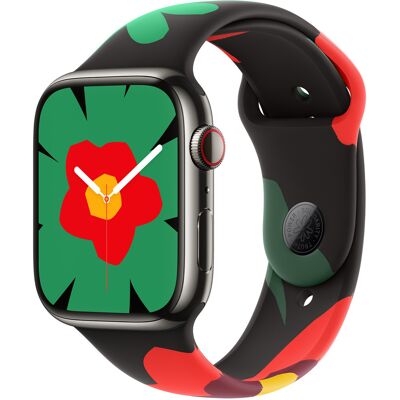 Sport Band voor de Apple Watch 38/40/41/42 mm - Maat M/L - Black Unity Sport Band voor de Apple Watch 38/40/41/42 mm - Maat M/L - Black Unity