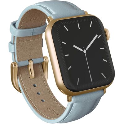 Burga Genuine Leather Band - Apple Watch 44/45/46/49 mm / Universeel 20 mm aansluiting - Dream / Gold Burga Genuine Leather Band - Apple Watch 44/45/46/49 mm / Universeel 20 mm aansluiting - Dream / Gold