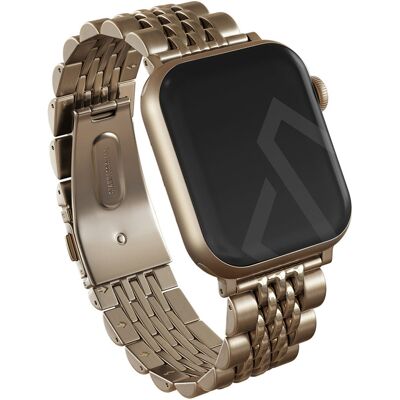 Burga Stalen bandje voor de Apple Watch 44/45/46/49 mm - Goud Burga Stalen bandje voor de Apple Watch 44/45/46/49 mm - Goud