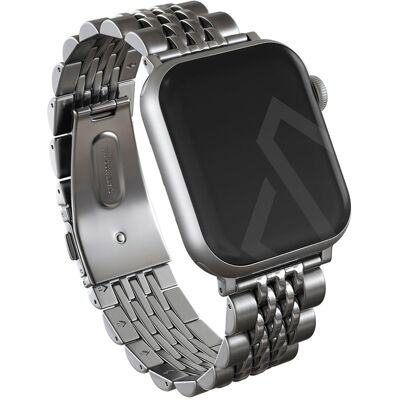Burga Stalen bandje voor de Apple Watch 44/45/46/49 mm - Zilver Burga Stalen bandje voor de Apple Watch 44/45/46/49 mm - Zilver