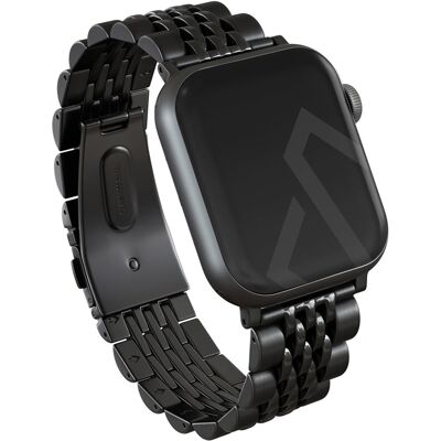 Burga Stalen bandje voor de Apple Watch 38/40/41/42 mm - Zwart Burga Stalen bandje voor de Apple Watch 38/40/41/42 mm - Zwart