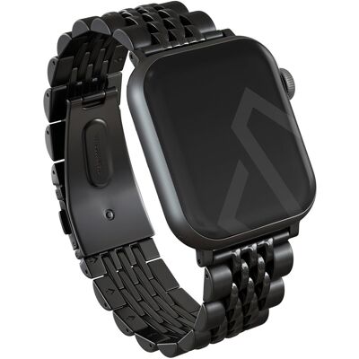 Burga Stalen bandje voor de Apple Watch 44/45/46/49 mm - Zwart Burga Stalen bandje voor de Apple Watch 44/45/46/49 mm - Zwart