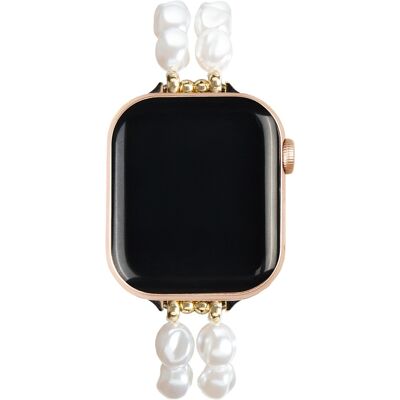 iDeal of Sweden Beaded Watch Band voor de Apple Watch 38/40/41/42 mm - Classy White Pearl iDeal of Sweden Beaded Watch Band voor de Apple Watch 38/40/41/42 mm - Classy White Pearl