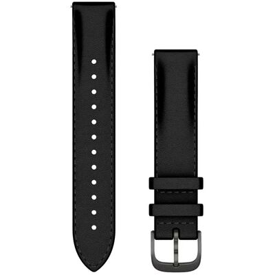 Leren bandje - Garmin 18 mm aansluiting - Zwart Leren bandje - Garmin 18 mm aansluiting - Zwart