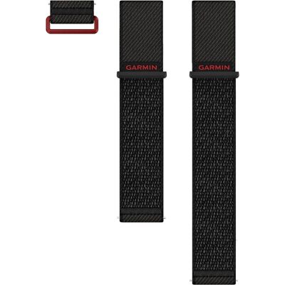 Nylon bandje - Garmin 24 mm aansluiting - Zwart Nylon bandje - Garmin 24 mm aansluiting - Zwart