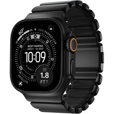 Nomad Stratos Band voor de Apple Watch 44/45/46/49 mm - Black / Black Titanium Nomad Stratos Band voor de Apple Watch 44/45/46/49 mm - Black / Black Titanium
