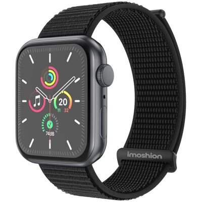imoshion Nylon bandje voor de Apple Watch 38/40/41/42 mm - Zwart imoshion Nylon bandje voor de Apple Watch 38/40/41/42 mm - Zwart