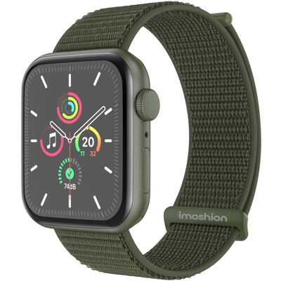imoshion Nylon bandje voor de Apple Watch 38/40/41/42 mm - Army Green imoshion Nylon bandje voor de Apple Watch 38/40/41/42 mm - Army Green