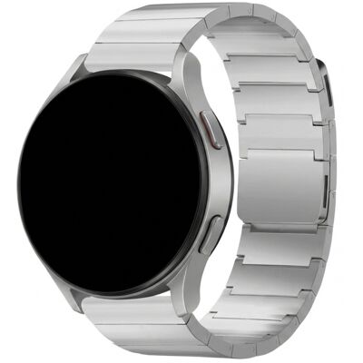 Selencia Stalen magnetisch bandje - Universeel 22 mm aansluiting - Zilver Selencia Stalen magnetisch bandje - Universeel 22 mm aansluiting - Zilver
