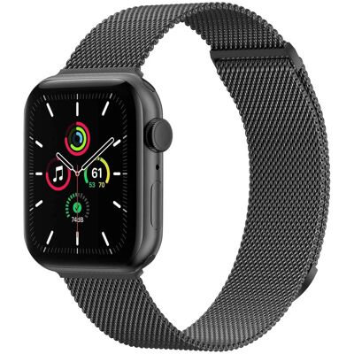 imoshion Milanees magnetisch bandje voor de Apple Watch 44/45/46/49 mm - Maat S - Zwart imoshion Milanees magnetisch bandje voor de Apple Watch 44/45/46/49 mm - Maat S - Zwart