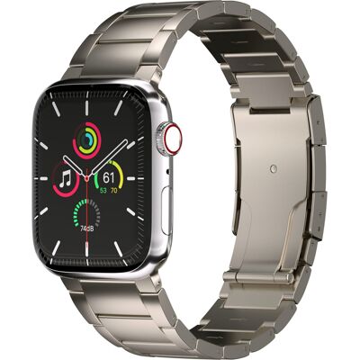 Accezz Mat Titanium bandje voor de Apple Watch 38/40/41/42 mm - Titanium Accezz Mat Titanium bandje voor de Apple Watch 38/40/41/42 mm - Titanium