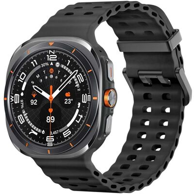 imoshion Ocean Siliconenband voor de Samsung Galaxy Watch Ultra 2 (2026) / Ultra (2024/2025) - Zwart imoshion Ocean Siliconenband voor de Samsung Galaxy Watch Ultra 2 (2026) / Ultra (2024/2025) - Zwart